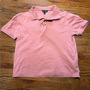 Banana Republic Luxe Touch Polo in Rose